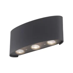 Paul Neuhaus udendørs LED-væglampe Carlo, 17 cm, sort