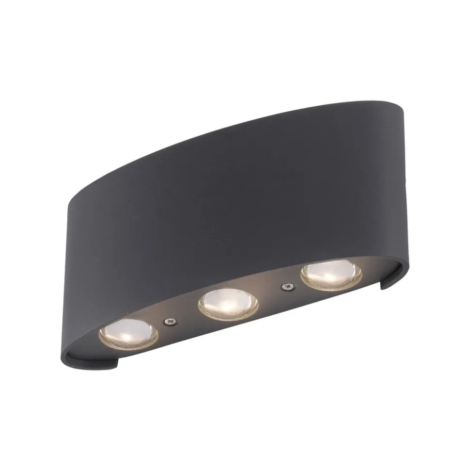 Paul Neuhaus udendørs LED-væglampe Carlo, 17 cm, sort