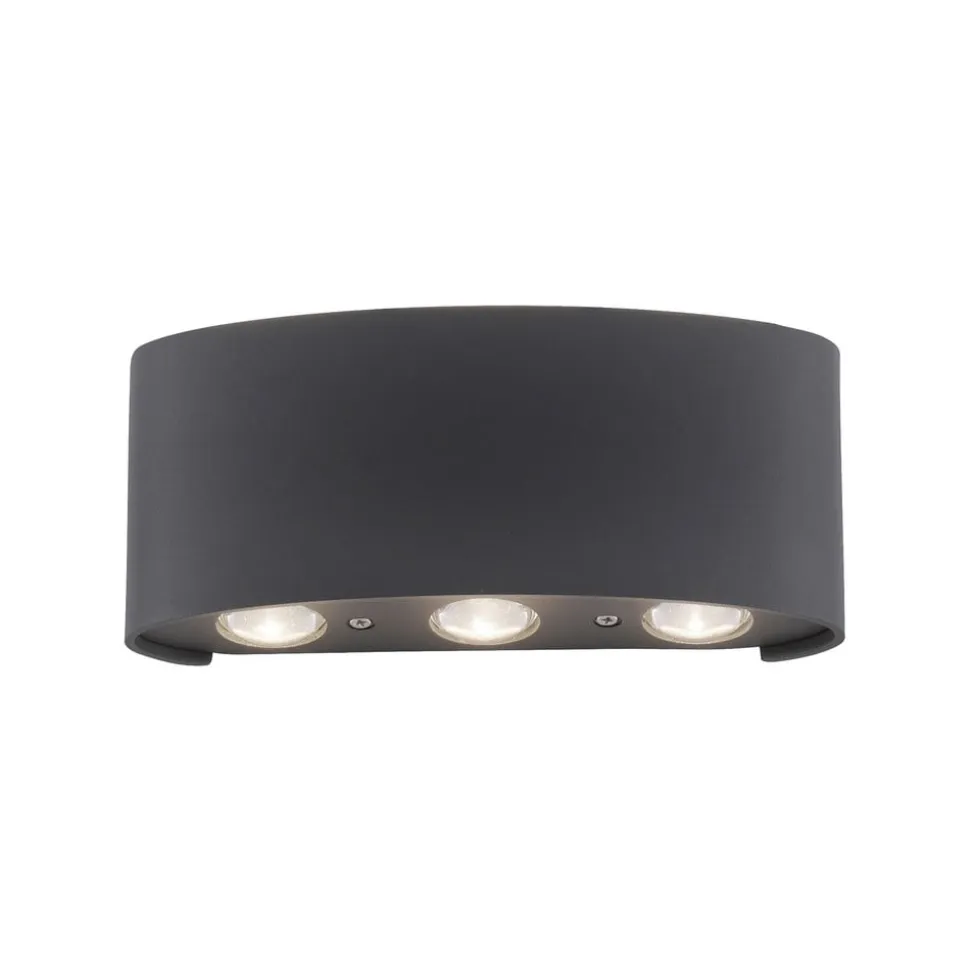Paul Neuhaus udendørs LED-væglampe Carlo, 17 cm, sort