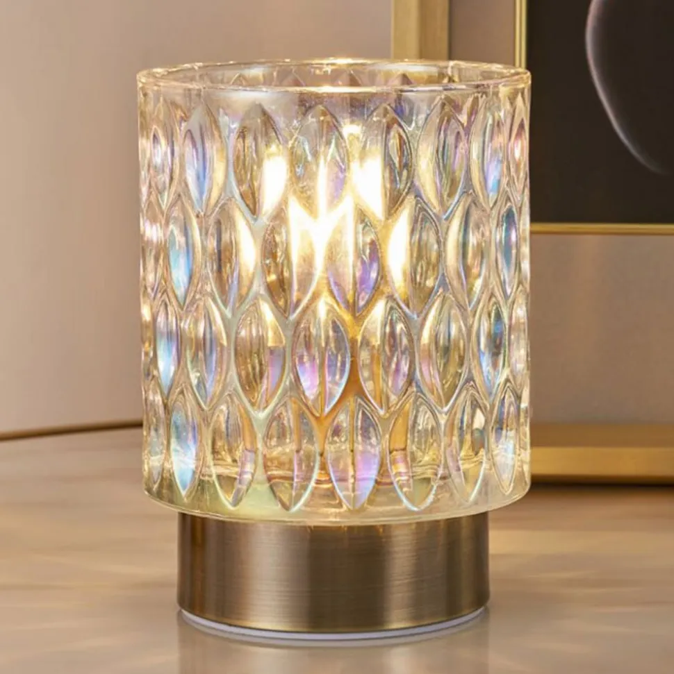 Pauleen Clear Glamour dekolampe i glas, batteri