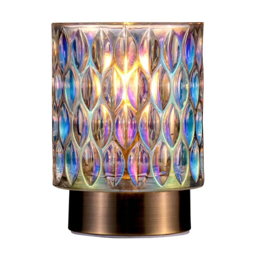 Pauleen Clear Glamour dekolampe i glas, batteri