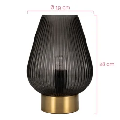 Pauleen Crystal Gloom bordlampe af glas