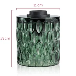 Pauleen Crystal Magic bordlampe af grønt glas