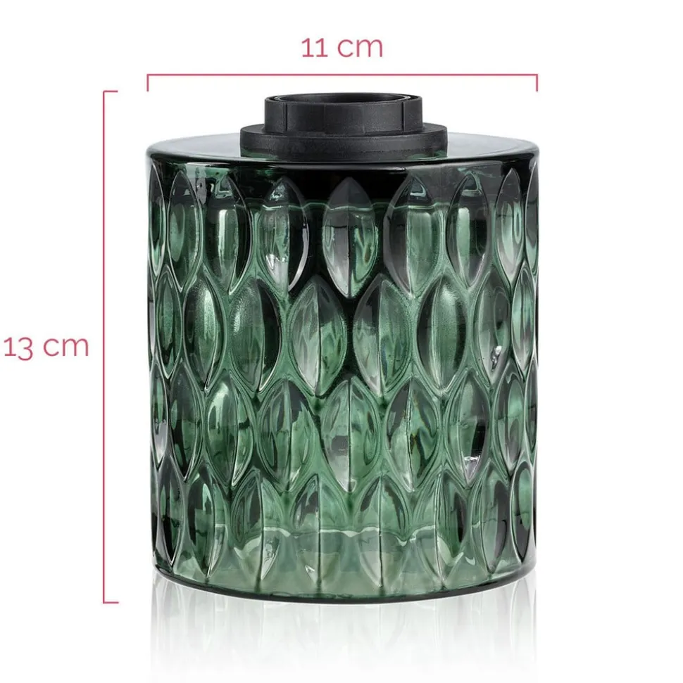 Pauleen Crystal Magic bordlampe af grønt glas