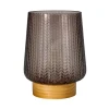 Pauleen Fancy Glamour E27-LED-batteri, træ, taupe