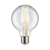 Pauleen LED-filamentpære G80 E27 7,5 W klar 2.700 K