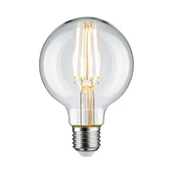 Pauleen LED-filamentpære G80 E27 7,5 W klar 2.700 K