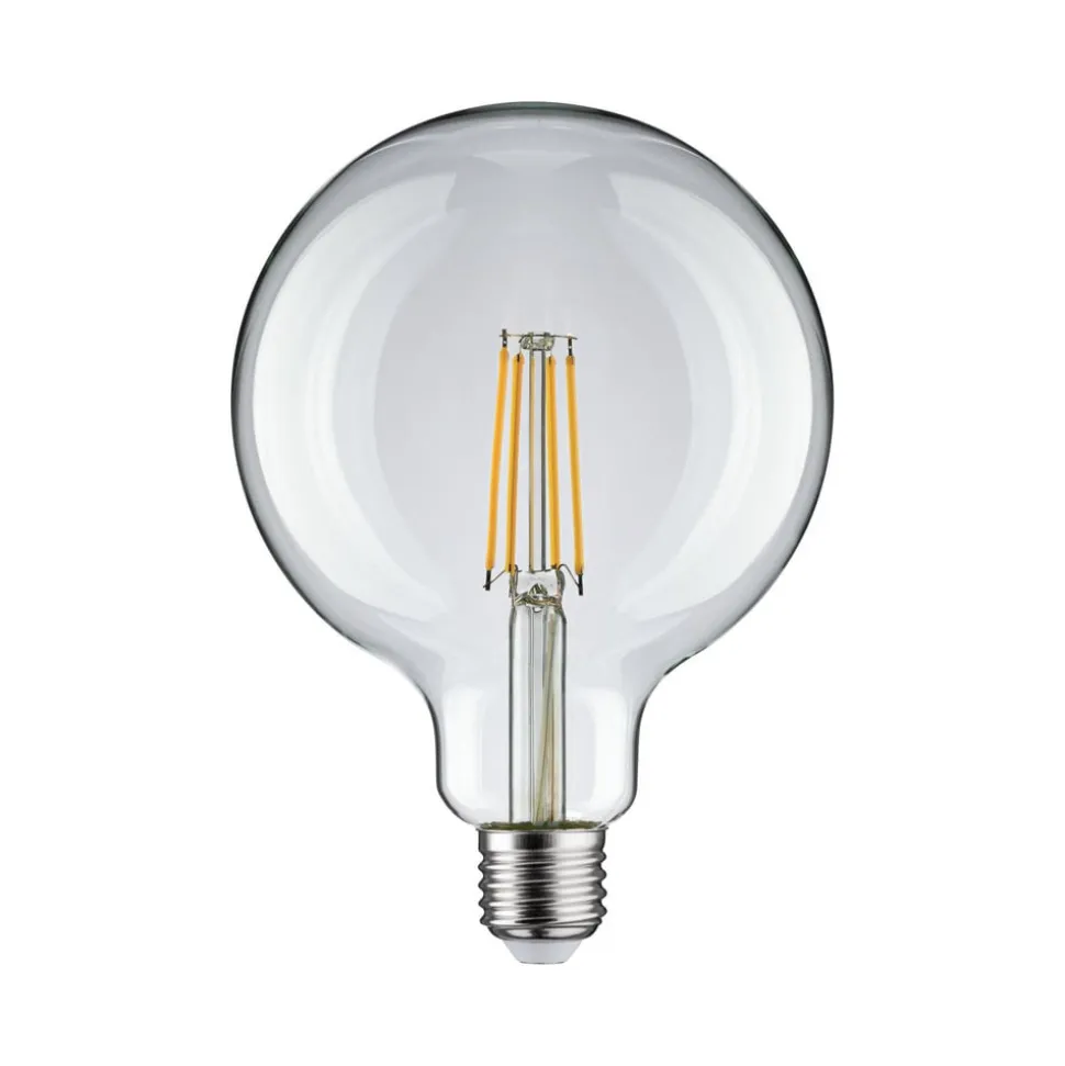 Pauleen LED-filamentpære G125 E27 9 W klar 2.700 K