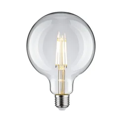 Pauleen LED-filamentpære G125 E27 9 W klar 2.700 K