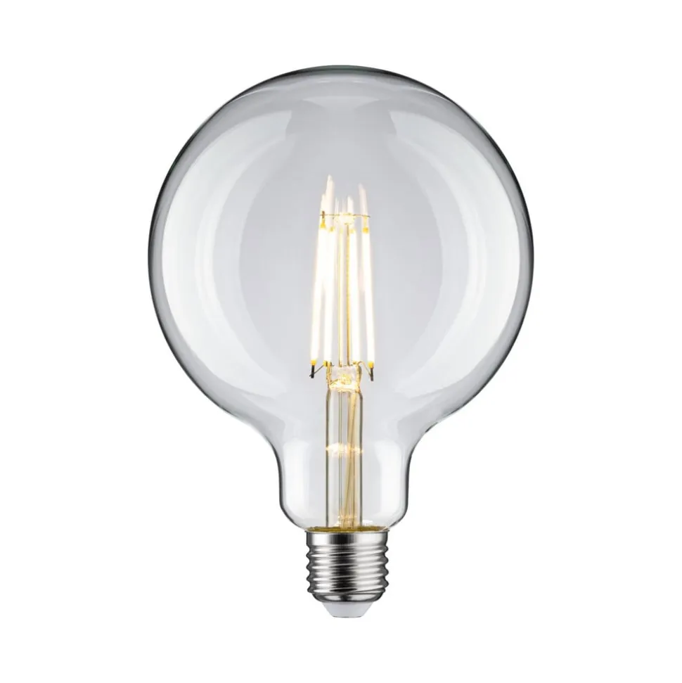 Pauleen LED-filamentpære G125 E27 9 W klar 2.700 K
