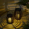 Pauleen Sunshine Glow LED solcelle-lanterne, 2 stk