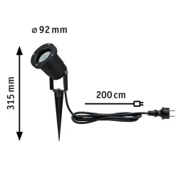 Paulmann 94731 LED-spot med jordspyd