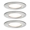 Paulmann 3 spot Nova rund, IP44, dæmpbar, jern