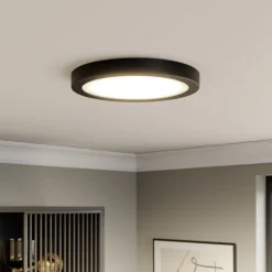 Paulmann Abia LED-panel Ø 30cm 2.700 K mat sort