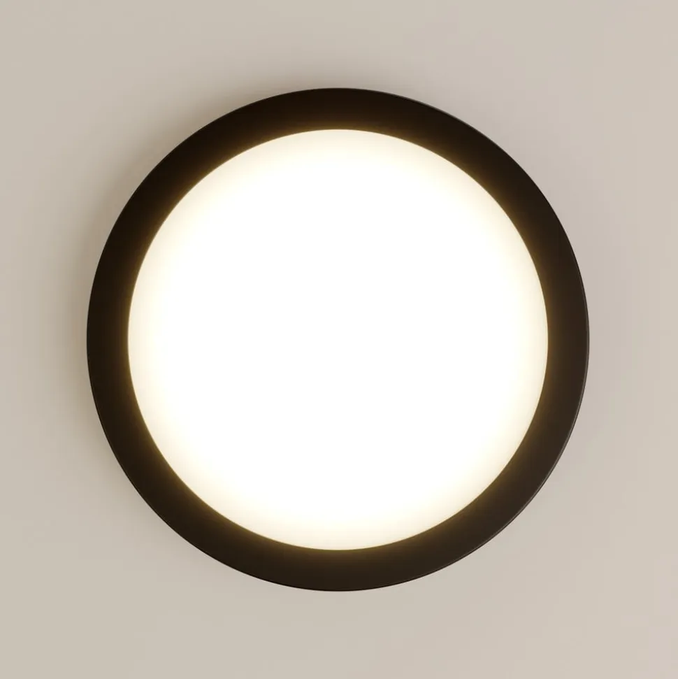 Paulmann Abia LED-panel Ø 30cm 2.700 K mat sort