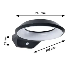 Paulmann Anela LED-sensor-væglampe 3.000 K