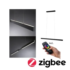 Paulmann Aptare LED-hængelampe, ZigBee, sort