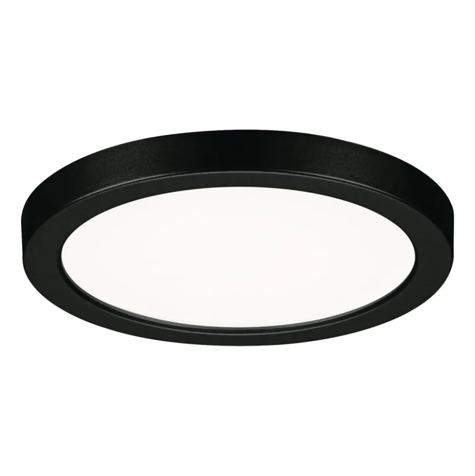 Paulmann Areo LED-panel rund sort 4000K Ø11,8cm