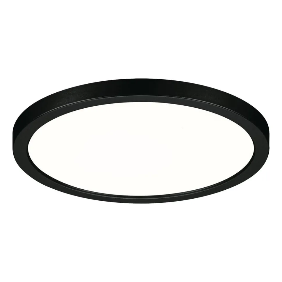 Paulmann Areo LED-panel rund sort 4000K Ø17,5cm