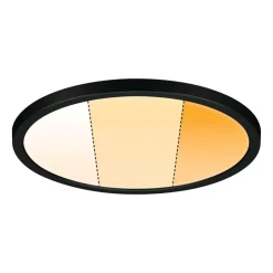Paulmann Areo Panel dimtowarm rund sort Ø23cm