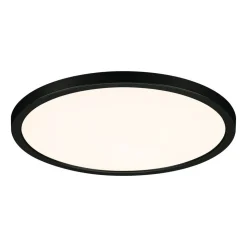 Paulmann Areo Panel dimtowarm rund sort Ø23cm
