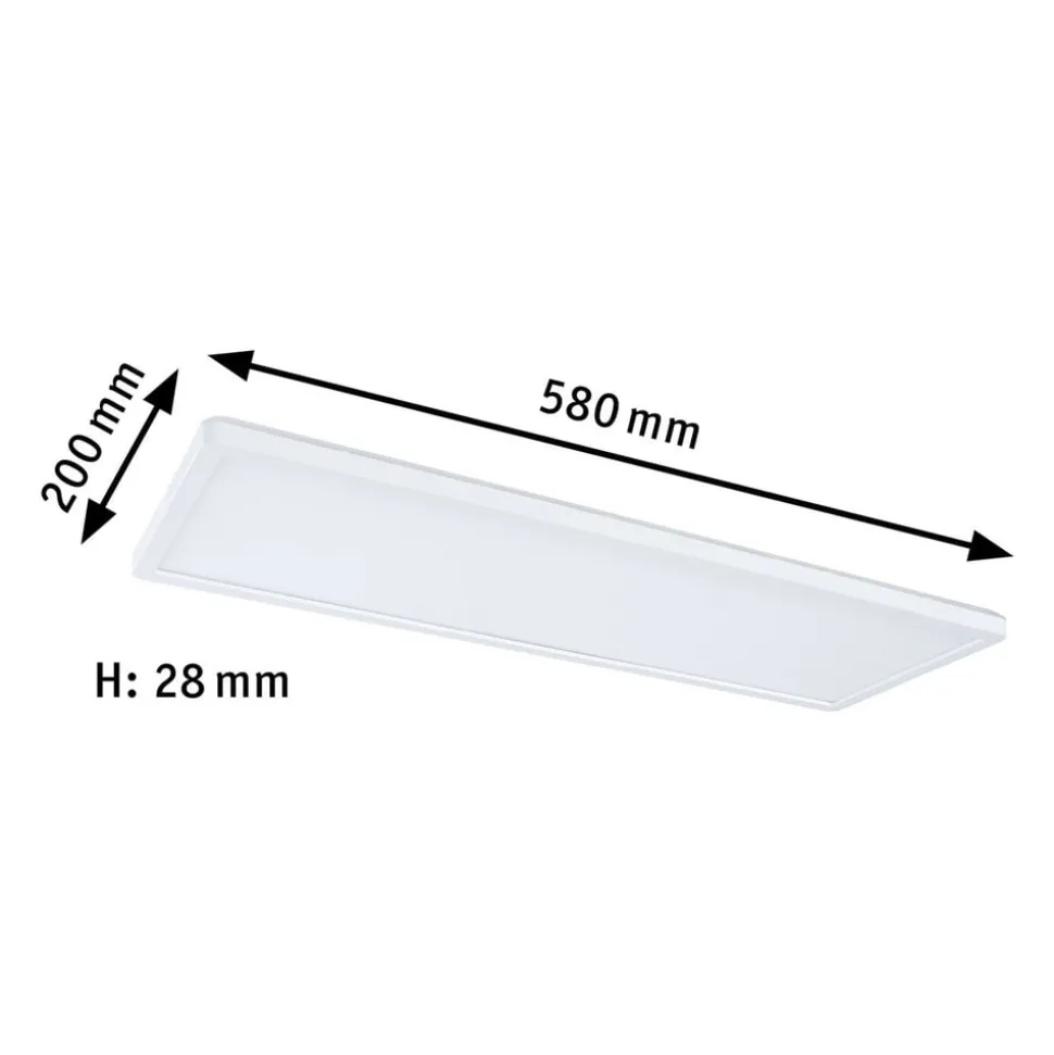 Paulmann Atria Shine panel on/off hvid 830 58x20cm
