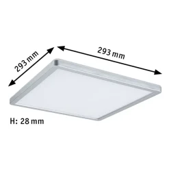 Paulmann Atria Shine panel on/off krom 830 29x29