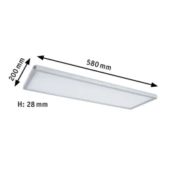 Paulmann Atria Shine panel 3-step krom 830 58x20