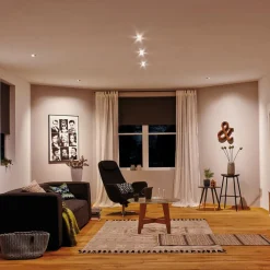 Paulmann Base GU10 indbygningsspot, sæt m. 3, jern