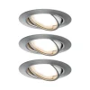 Paulmann Base, LED-indbygningsspot, 3 sæt, jern