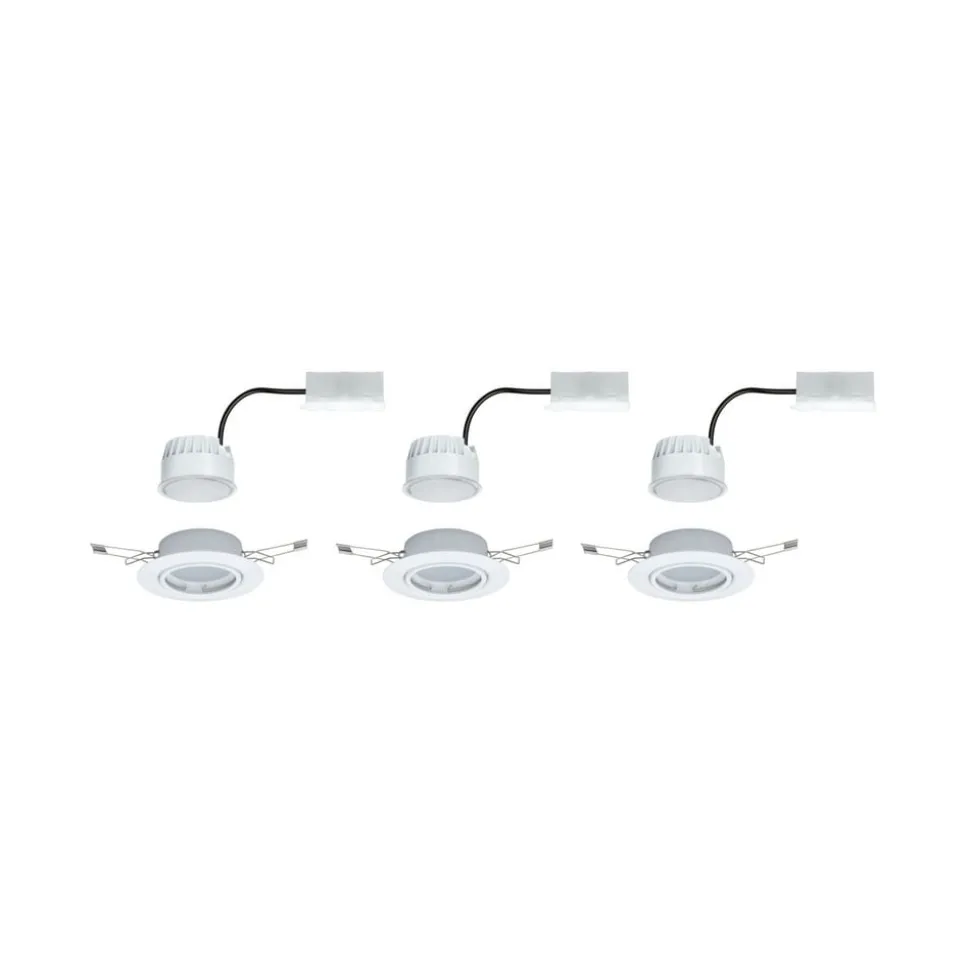 Paulmann Base LED-spot, 3x, 3-step-dim hvid