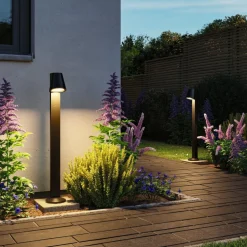 Paulmann Caissa sensor-vejlampe antracit 3000K