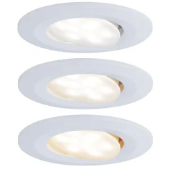 Paulmann Calla drejelig on/off Ø9cm CCT hvid 3 stk