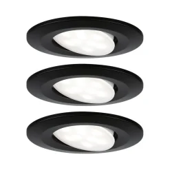 Paulmann Calla drejelig on/off Ø9cm 840 sort 3 stk