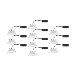 Paulmann Calla LED-indbygningsspot, Ø9cm, 840, 10 stk., hvid, IP65