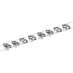 Paulmann Cardan wiresystem 8lk, mat krom/krom