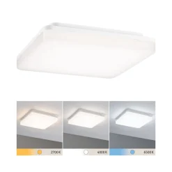 Paulmann Cela LED-panel, 28 x 28 cm, hvid, IP44