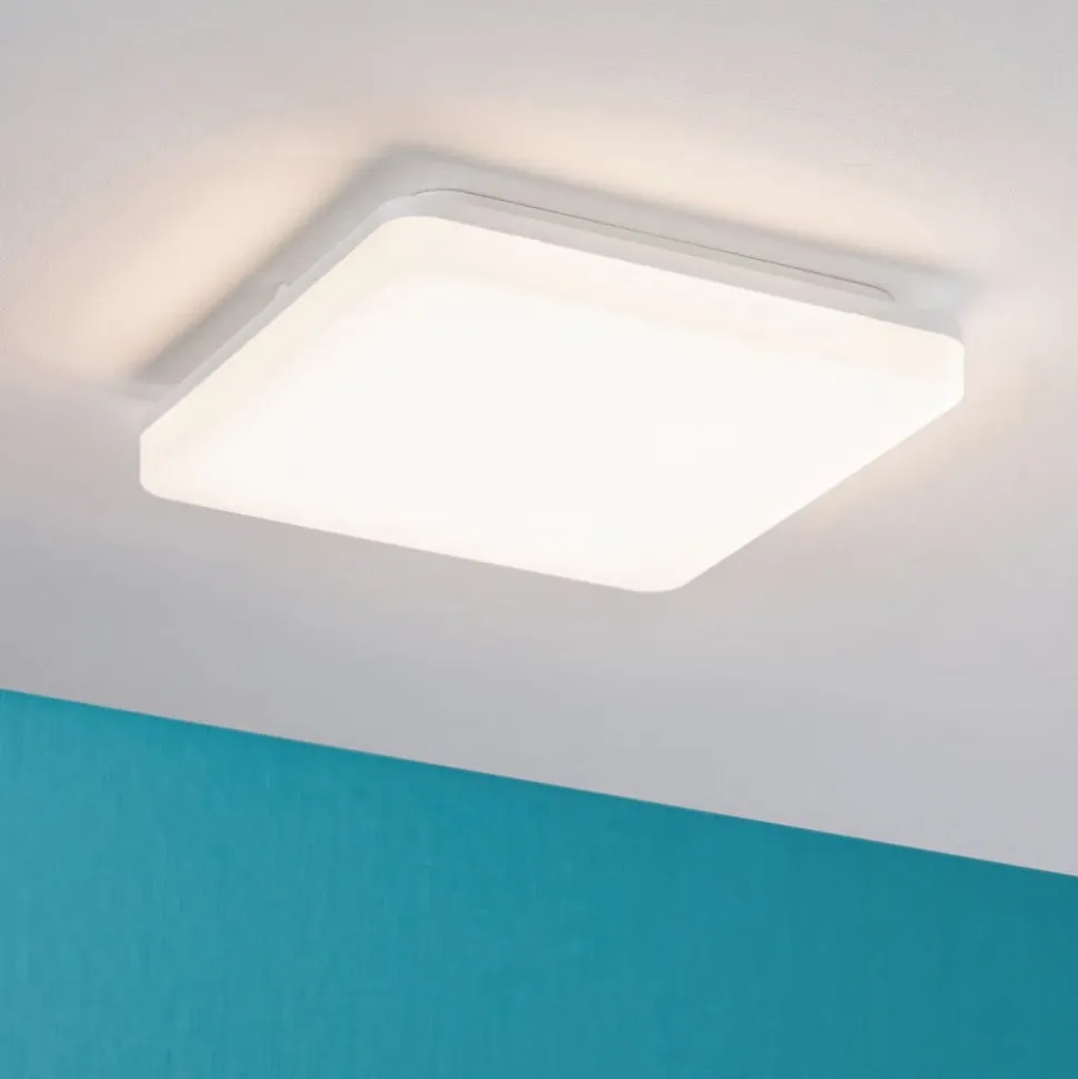 Paulmann Cela LED-panel, 28 x 28 cm, hvid, IP44
