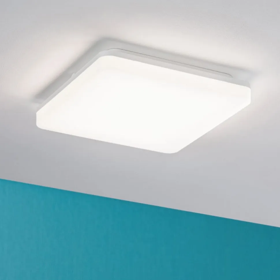 Paulmann Cela LED-panel, 28 x 28 cm, hvid, IP44