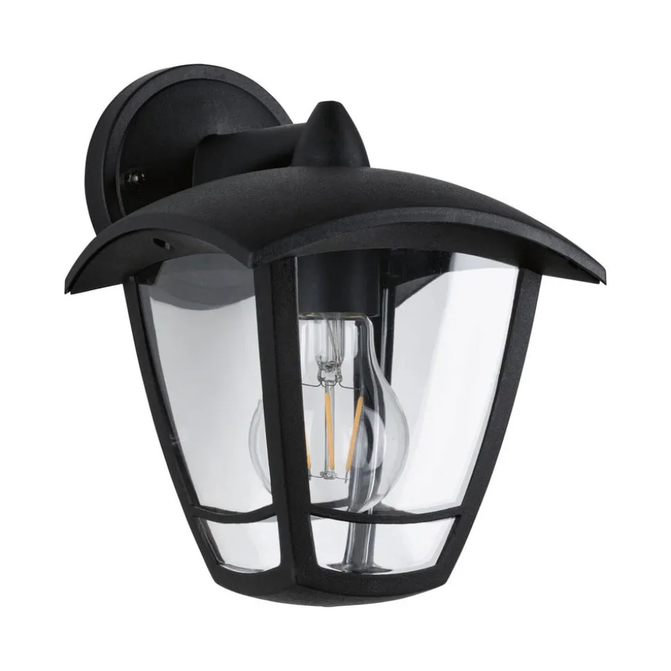 Paulmann Classic curved udendørs væglampe, nede