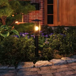 Paulmann Classic LED-gadelampe med gyldent lys