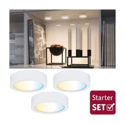 Paulmann Clever Connect Disc møbellampe, sæt m. 3