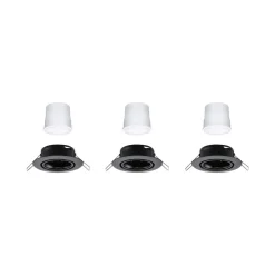 Paulmann Coin Base LED indbygningsspot sort 3 RGBW ZigBee