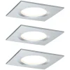 Paulmann Coin Slim LED-spot 3stk kantet alu
