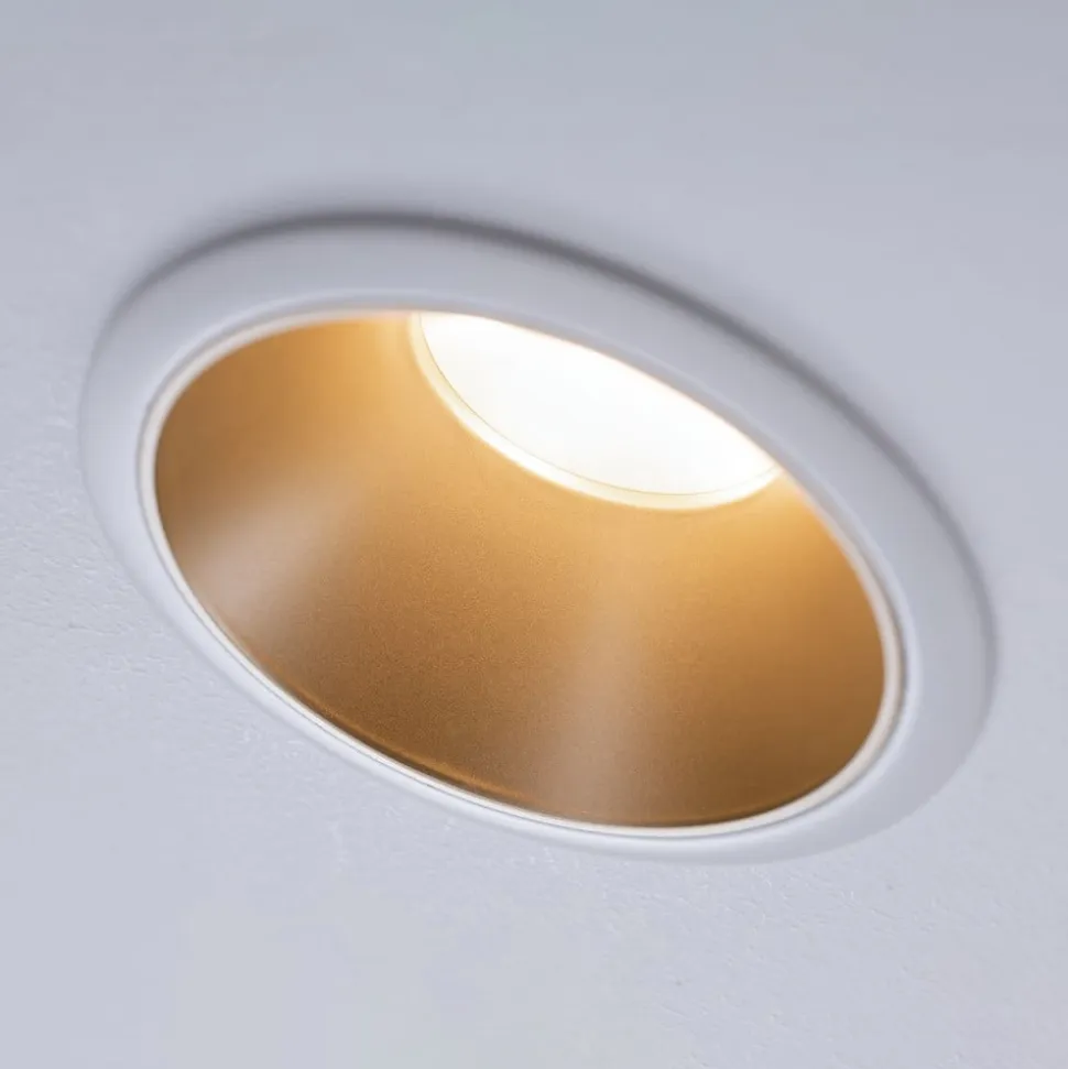 Paulmann Cole LED-spot, guld-hvid, 3-sæt