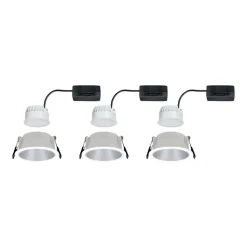 Paulmann Cole LED-spot, sølv-hvid, 3-pak