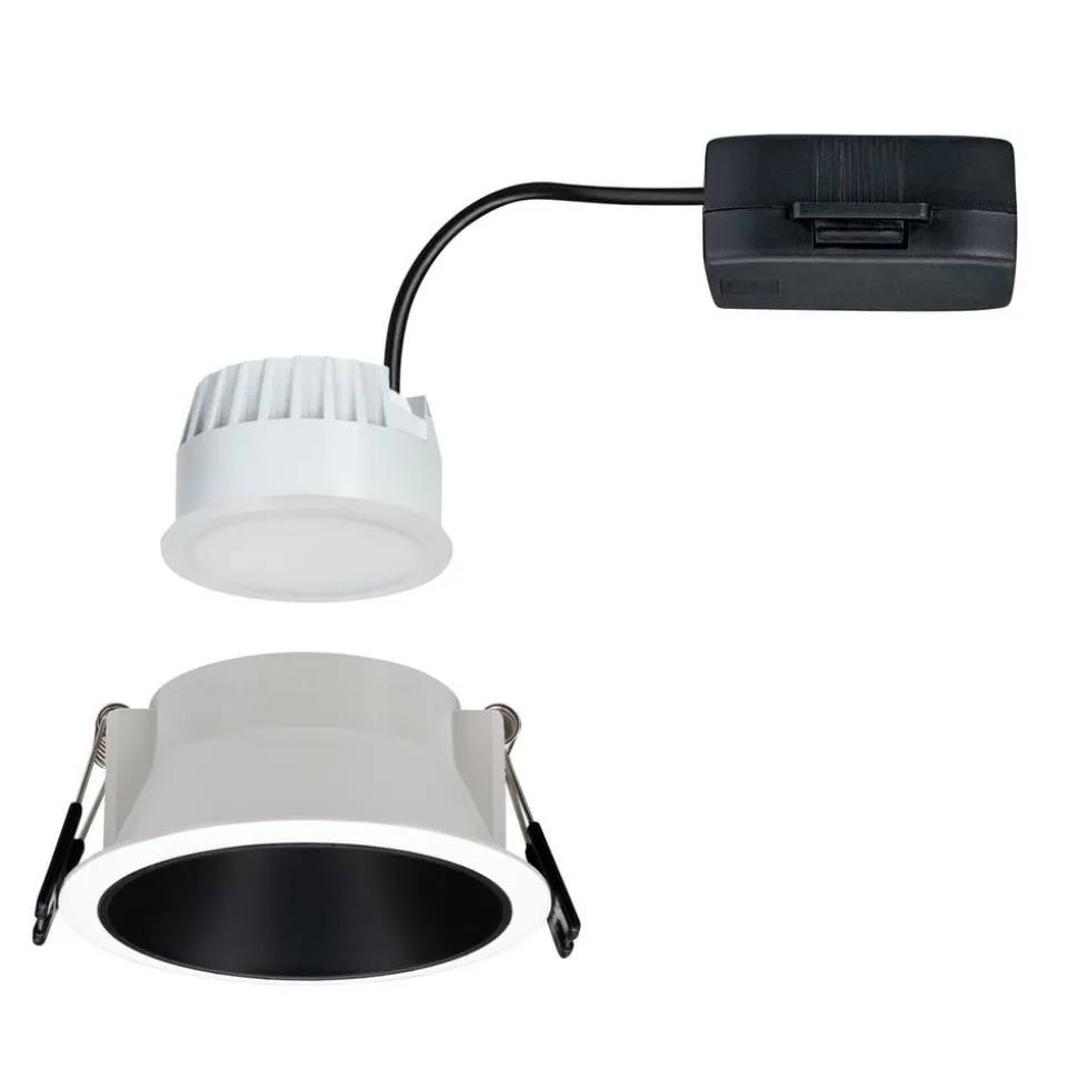 Paulmann Cole LED-spotlight, sort-hvid