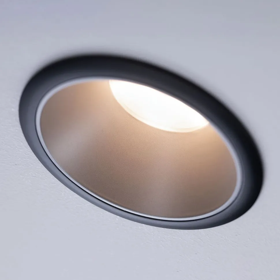 Paulmann Cole LED-spotlight, sølv-sort
