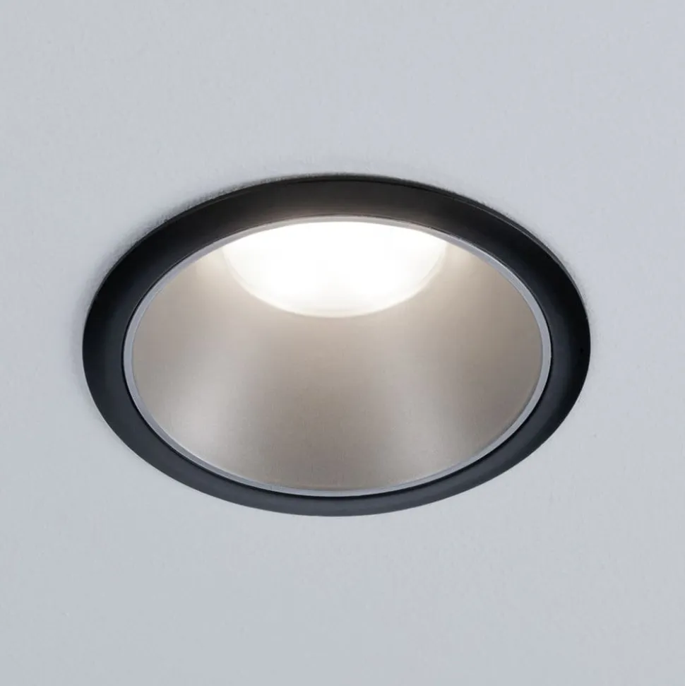 Paulmann Cole LED-spotlight, sølv-sort