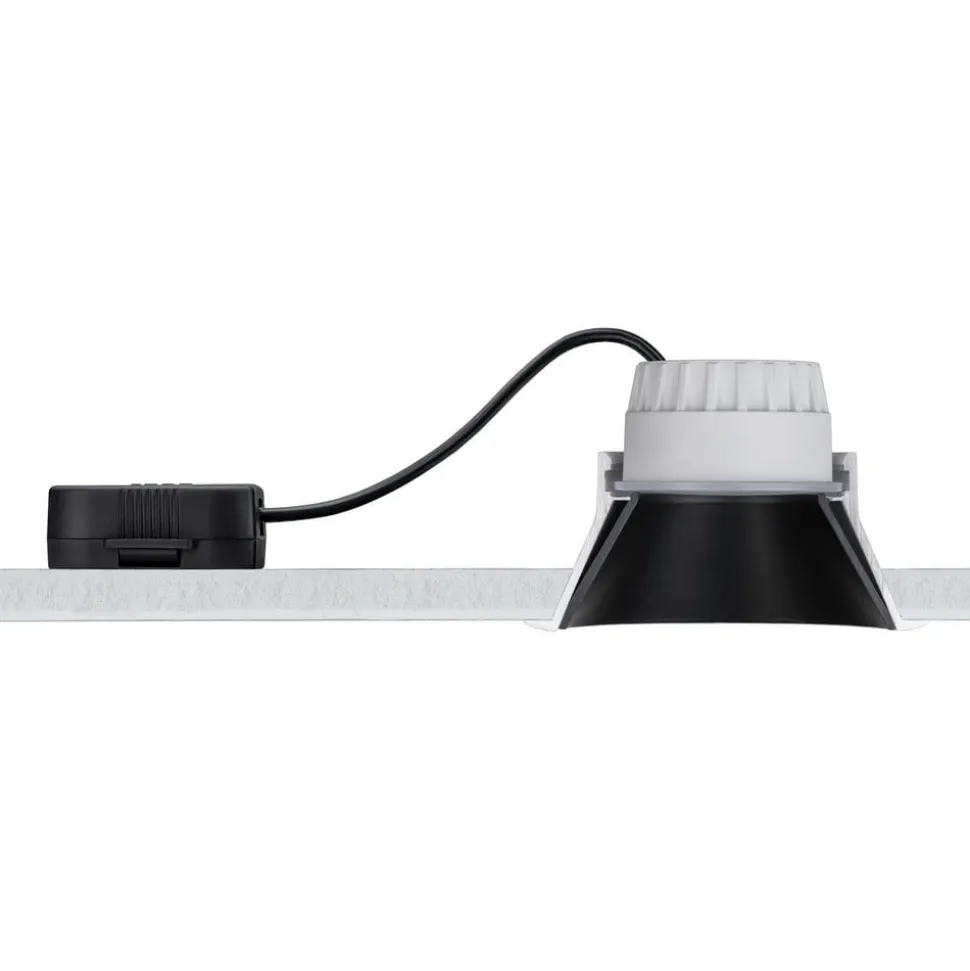 Paulmann Cole LED-spotlight, sølv-sort